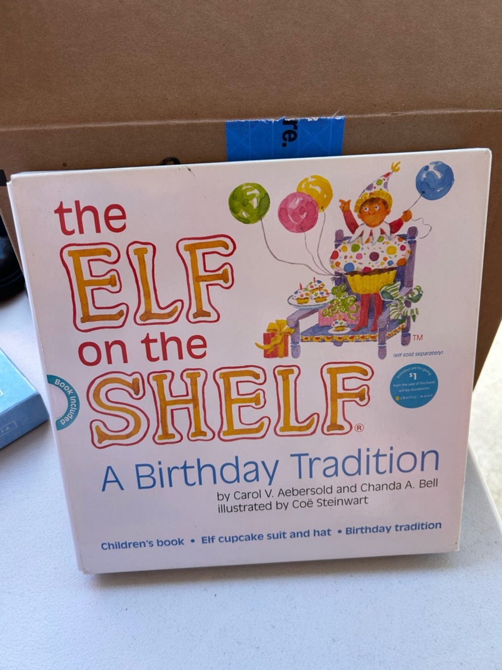 The ELF on the SHELF A Birthday Tradition complete book and acceso - White Cover